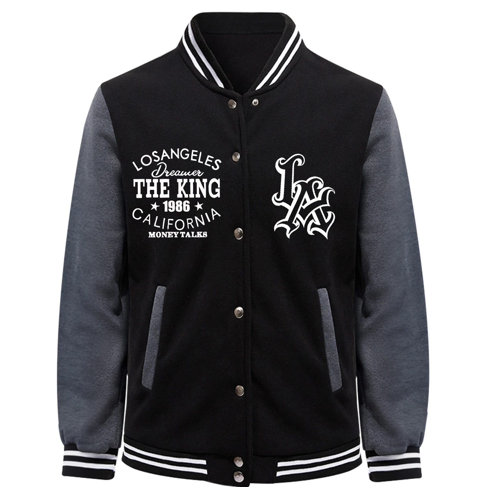 California Of The King 1986 Men Baseball Jersey Hip Hop Menswear Creativity Fashion American Top Street Pocket Men Jacket