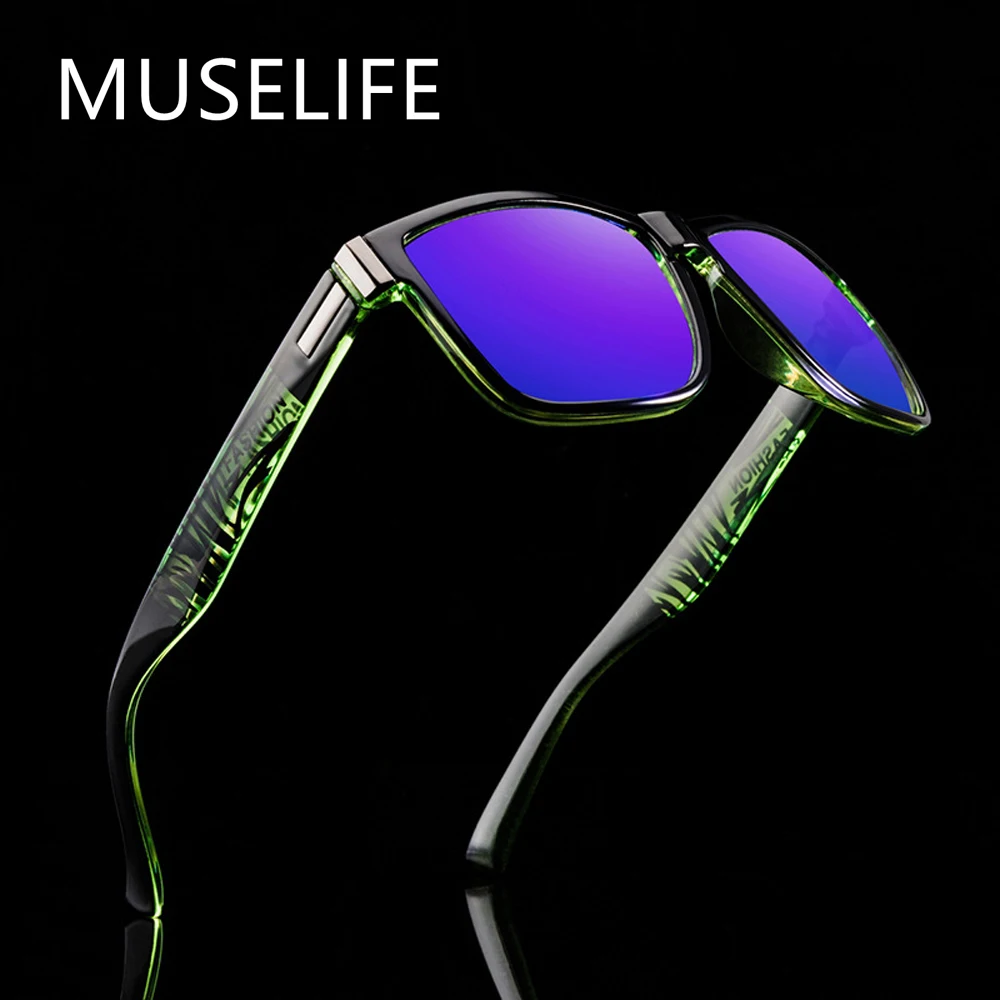  MUSELIFE Polaroid Sunglasses Unisex Square Vintage Sun Glasses Famous Brand Sunglases Polarized Sunglasses Oculos Feminino 