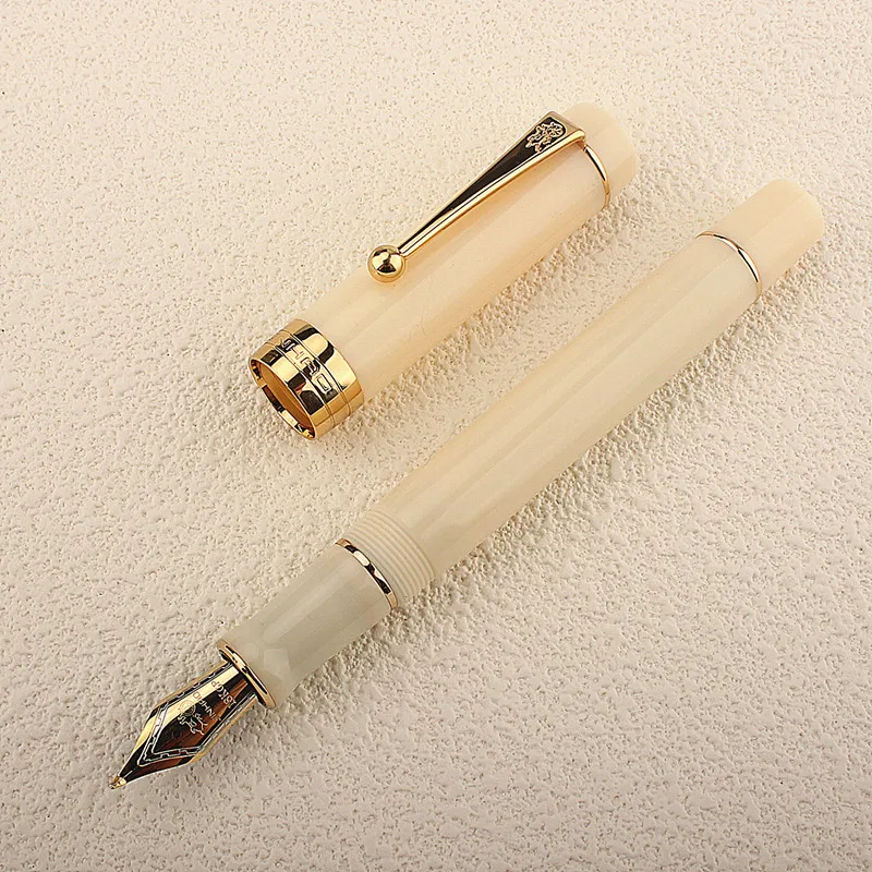 Jinhao Century 100 Series Fountain Pen Multi Color Acrylic Barrel Fine Nib Gold Trim Business Office Signature School 6