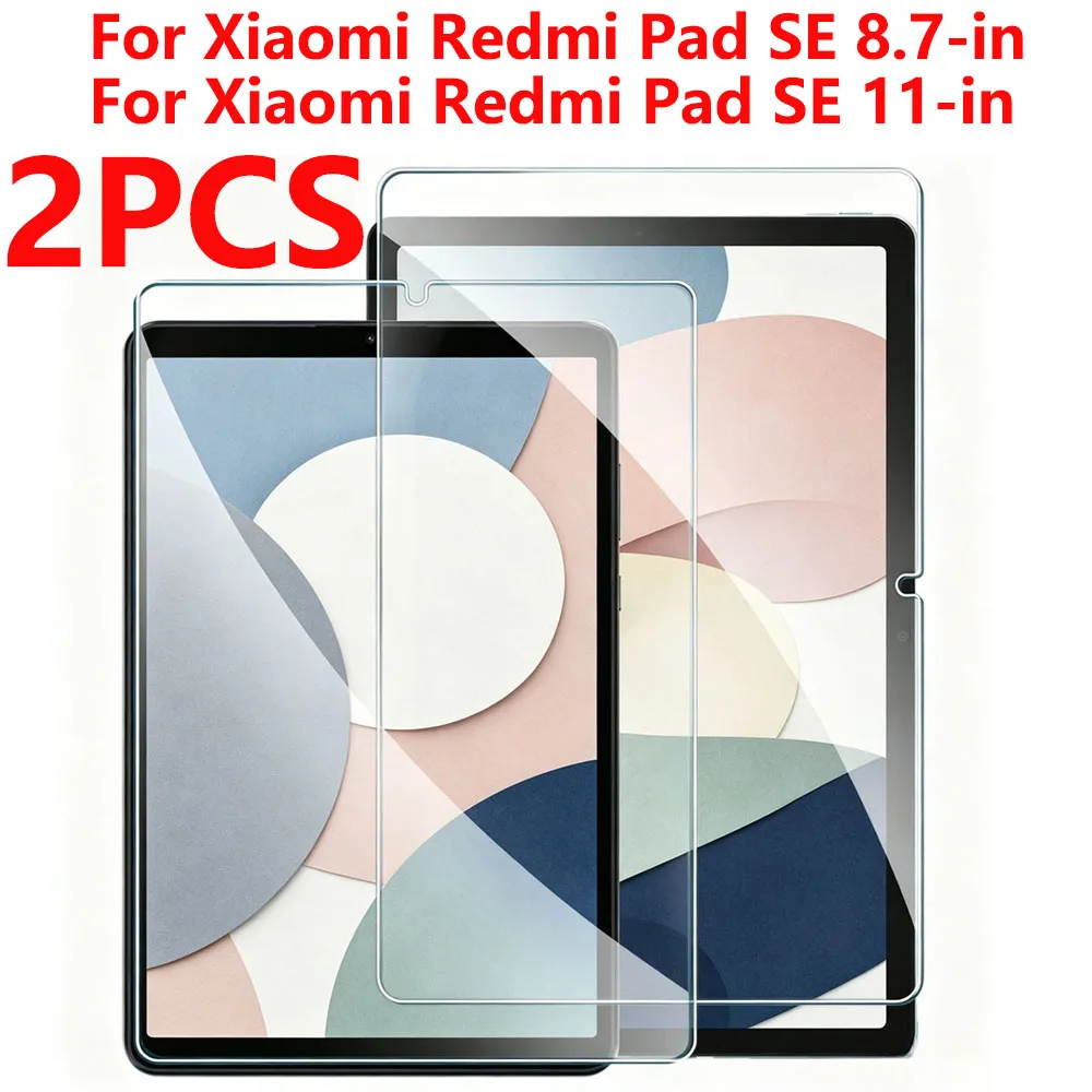 Premium Tempered Glass Screen Protector Set - 2 Pack, Clear 9H Shield