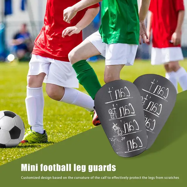 Protège-Tibias Mini Football Graplan - 1 Paire De Jambières + 1 Paire De Fixations Silicone, Léger Et Confortable