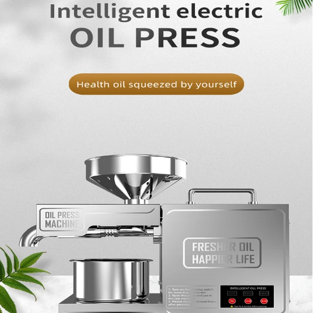 Oil Press Household Stainless Steel Full-automatic Small Cooking Processing Kitchen  Appliances Suitable More Than30 Kinds Food - AliExpress