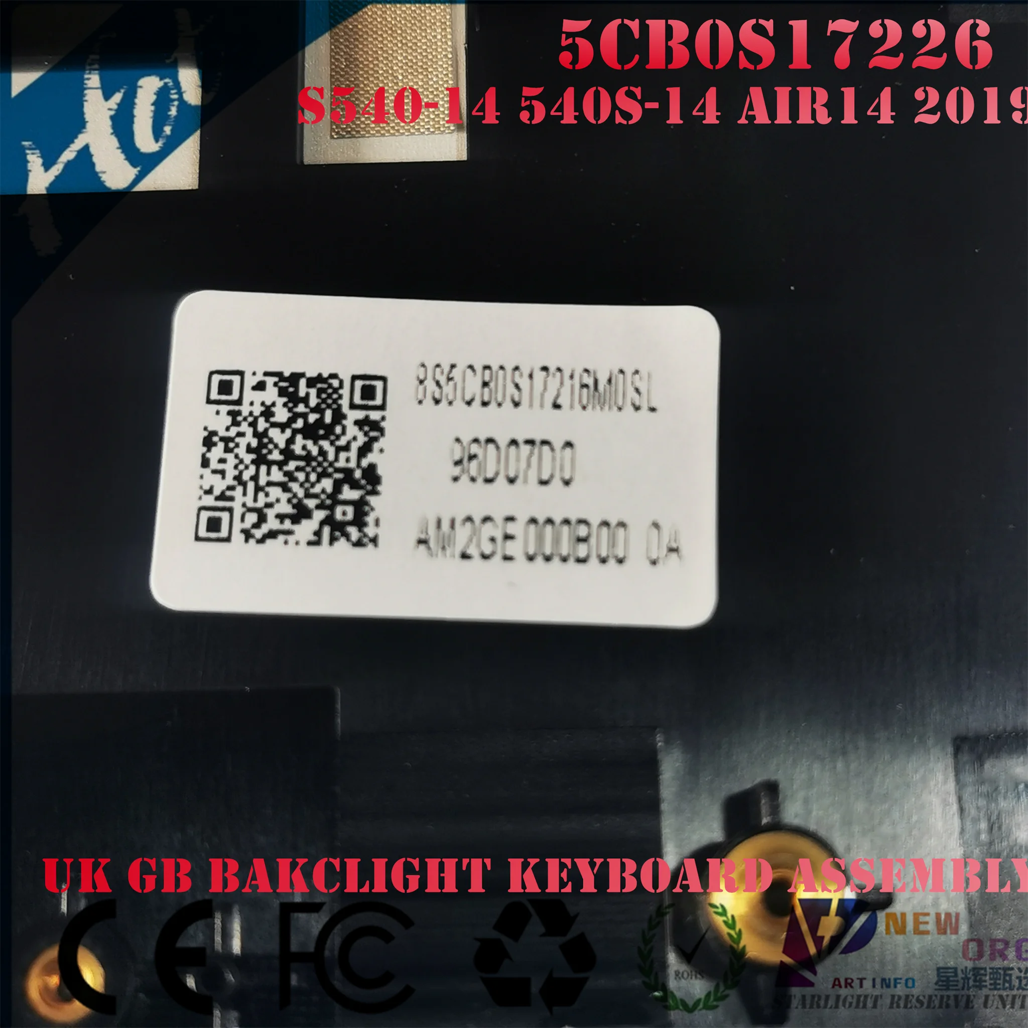 Teclado Backlight Laptop Montagem Palmrest Cinza Reino Unido Eua sp Iml Iwl 81nd 81nf 81nh 81v0 Lenovo S54014 Air142023 - Imagem 6