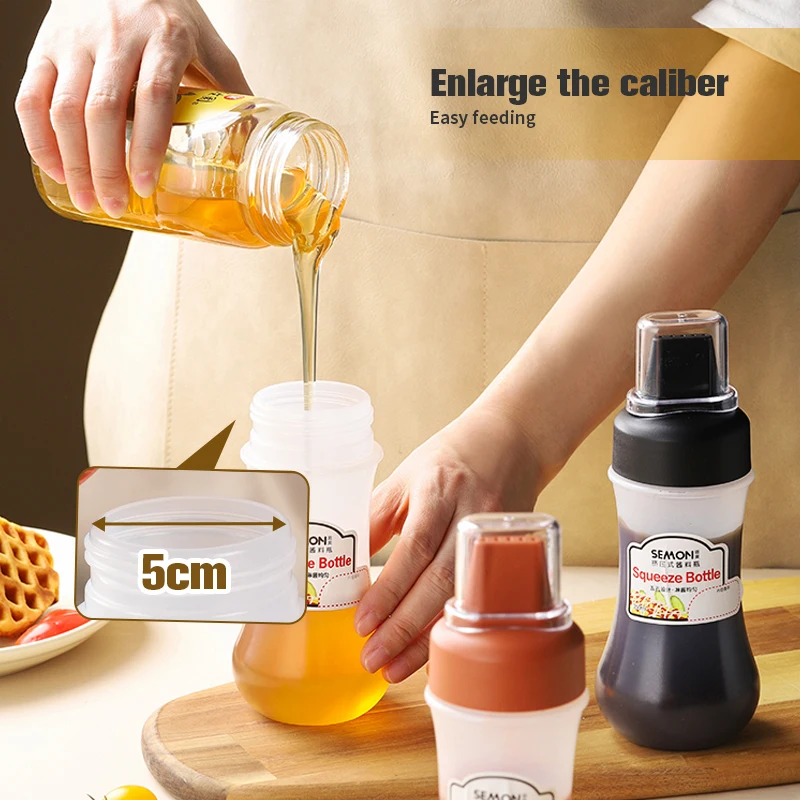 Kitchen Squeeze Oil Bottle Dispenser,Condiment Squeeze Bottle,Leak