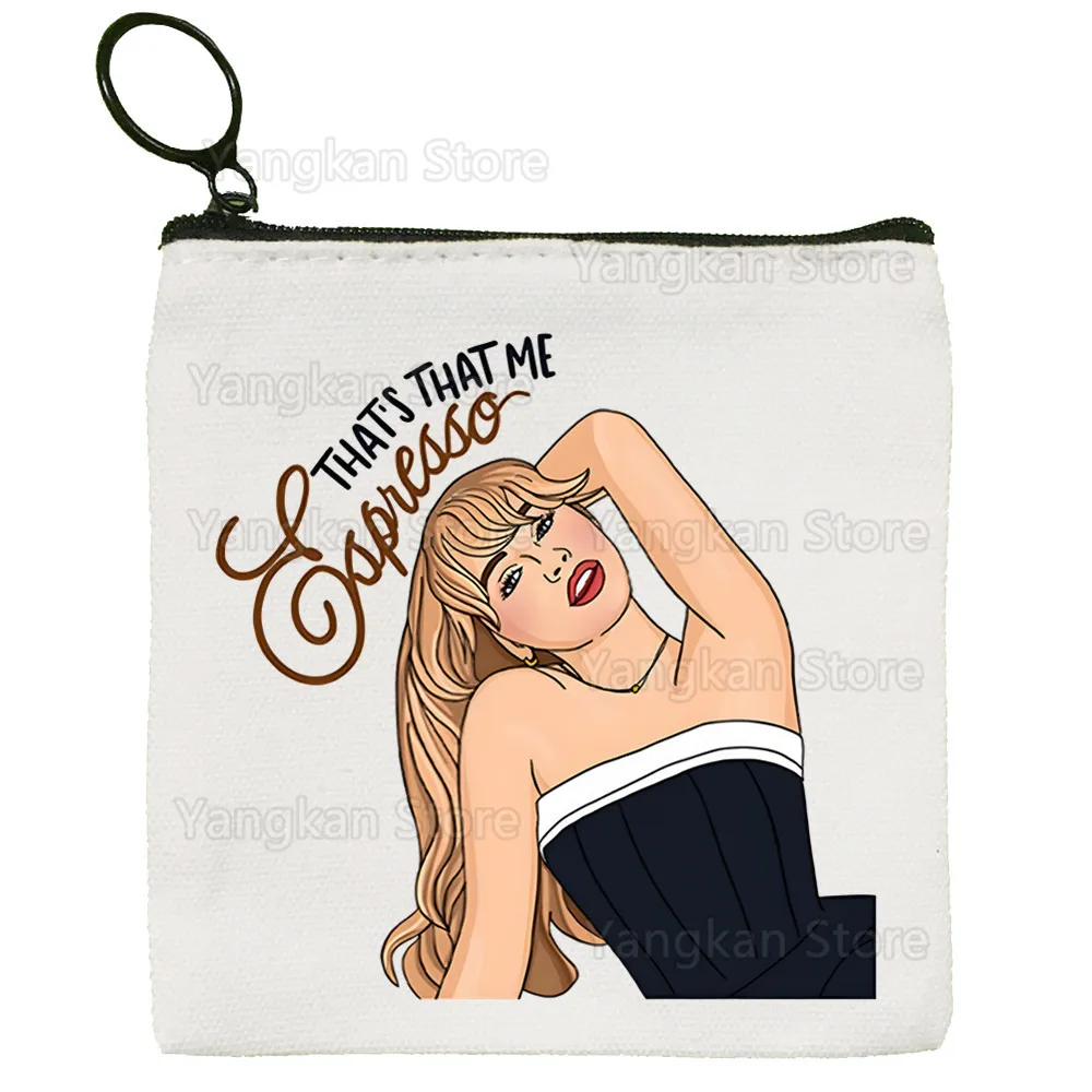 Sabrina Carpenter Short N' Sweet Women's Pure White Bag Handmade Cloth Bag Coin Purse Handbag