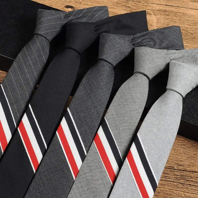 

Gift for Husband High Quality New 5CM Red Stripe Neck Tie Wedding Floral Gravata Slim Ties for Men Neckties Dot Man Accessories