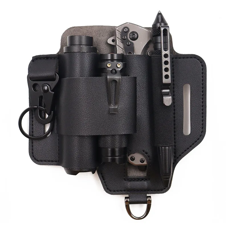 Tactical Leather Multifunctional Outdoor Survival Pouch