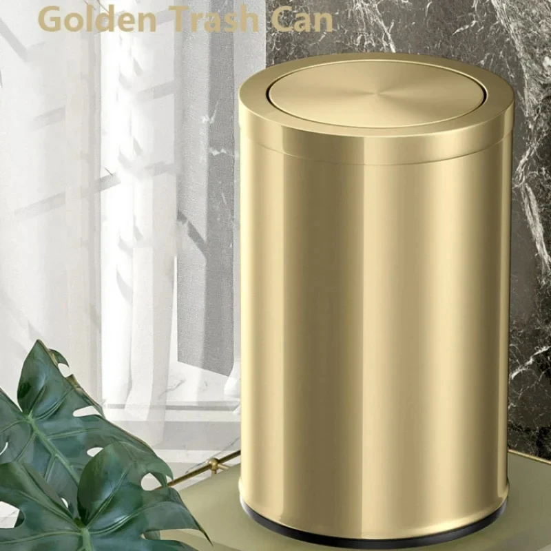 304-stainless-steel-trash-can-golden-portable-toilet-trash-can-kitchen-basurero-cocina-cubo-basura-reciclaje-cleaning-tools-cx23