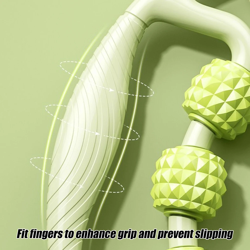 Massage Roller for Neck Thigh Calf and Leg Personal Muscle Handheld Deep Tissue Trigger Point Foam Myofacial Tools Pro Recovery massage roller muscle massager roller massager massage tool