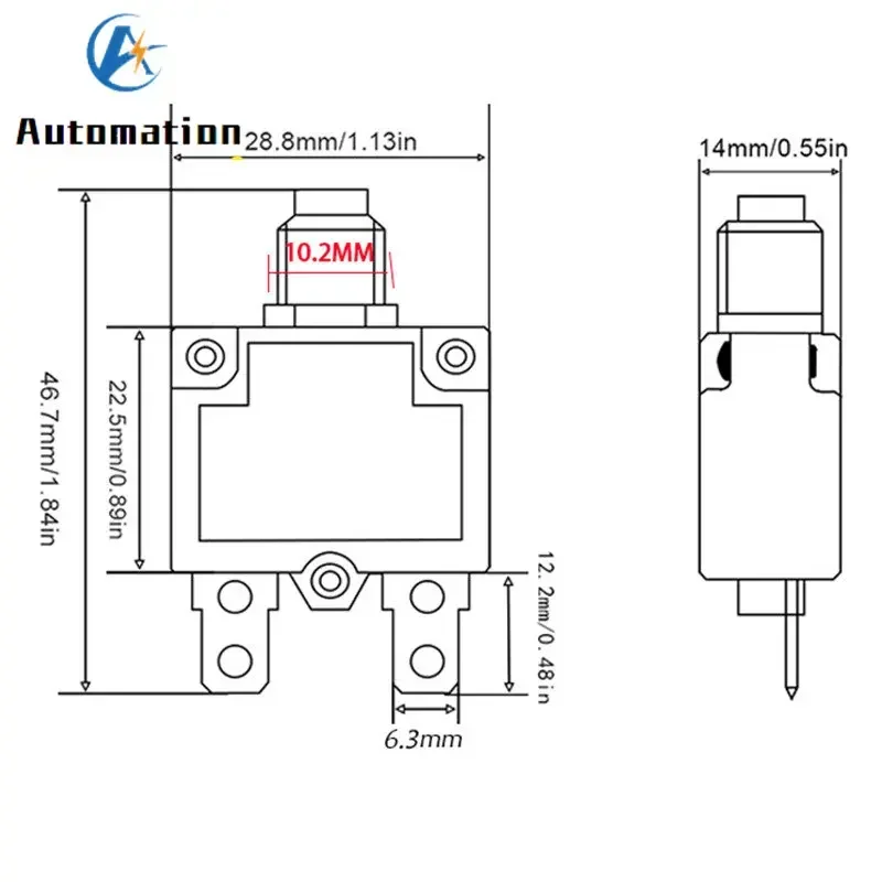 Circuit Breaker Overload Protector Switch Fuse Waterproof Cap 5Pcs 2A 3A 5A 6A 7A 8A 10A 15A 20A 25A 30A