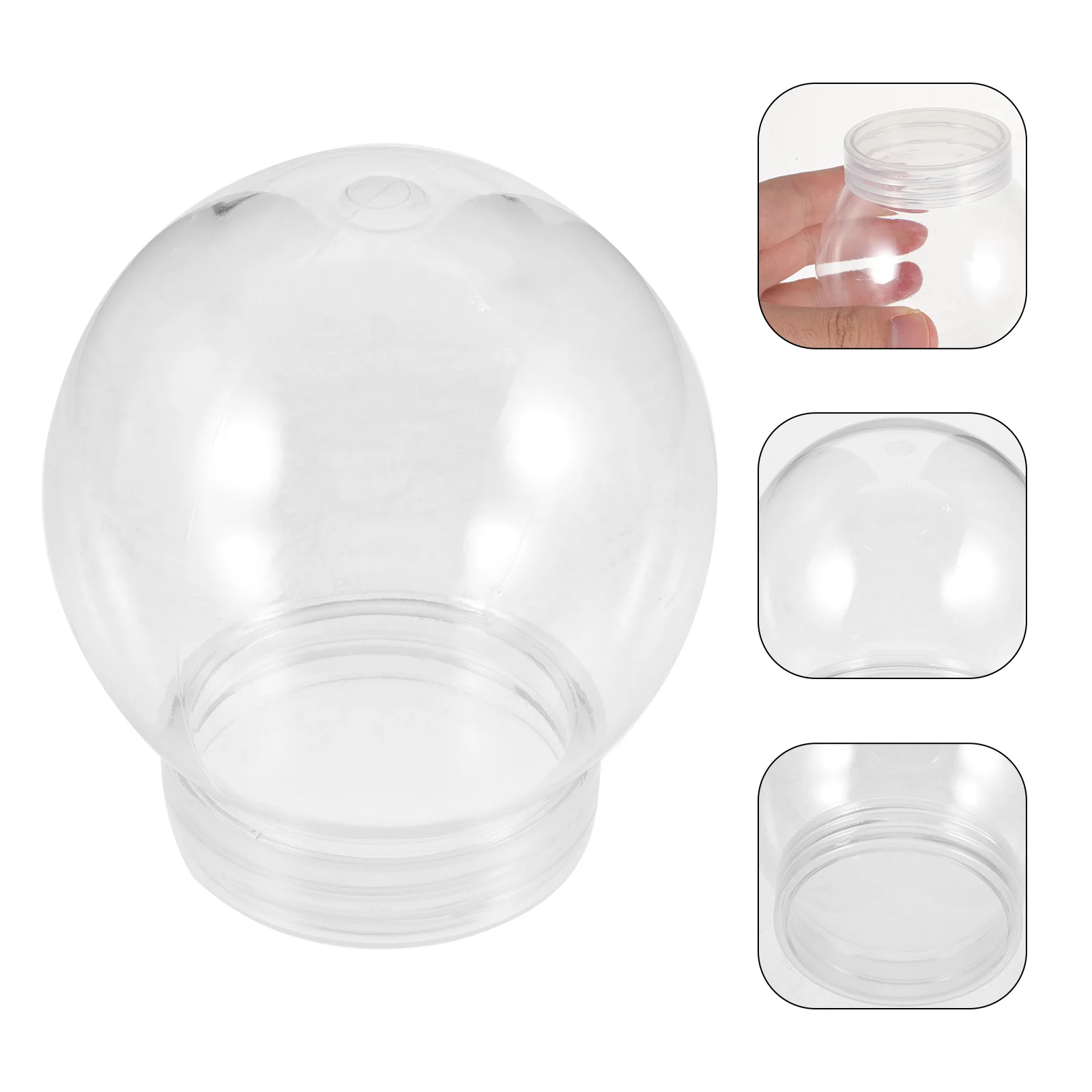 

DIY Snow Ball Making Empty Snow Globe Making Prop Clear Plastic Ball Bottle Empty Water Globe Christmas Snowball