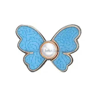 Alternative view of U4LF Adjustable Jean Button Pins Butterfly Shaped Waist Tightener Instant Jean Buttons for Jeans Pants No Sewing Required