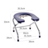 Toilet Seat for Bathroom Trong Bearing Capacity Comfortable Stable Bottom Shower Chair Washable Frosted Seat Board Commode Stool 6