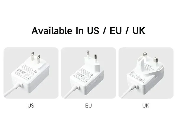 Alimentatore Usb Type-C Da 27W Adatto Per Spine Raspberry Pi 5 Us/Eu/Uk