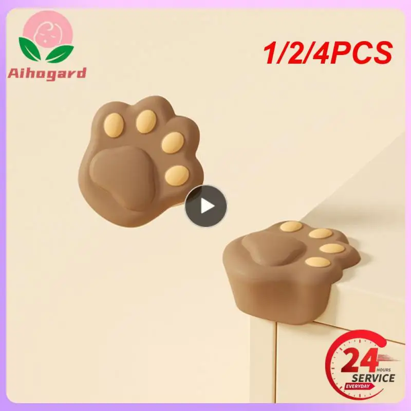 

1/2/4PCS Table Corners Anti-collision Guards Baby Safety Silicone Protector Table Corner Edge Protection Cover For Furniture