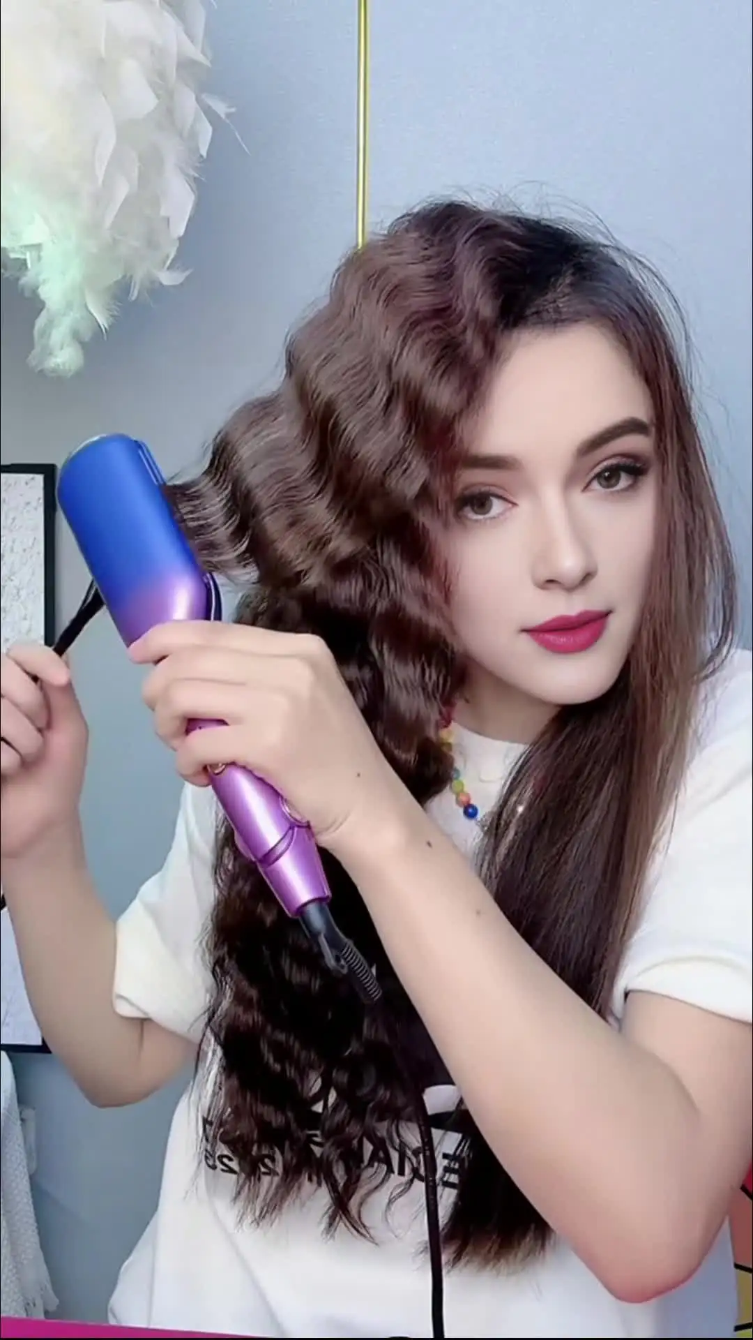 Professional Mermaid Hair Waver & Deep Wave Hair Curler for Instant Beach Waves 1