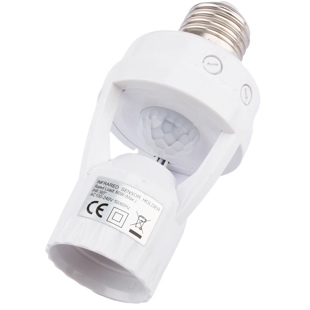 Tomada de Luz do Sensor de Movimento Interruptor Inteligente Conduziu Infravermelho Pir Detecção de Sensor de Movimento Lâmpada E27 Controle de Luz Automático