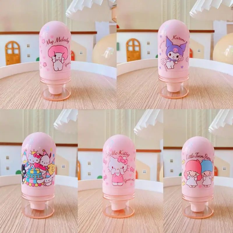 

New Kawaii Sanrio Hellokitty Kuromi Mymelody Cinnamoroll Pochacco Pompompurin Vacuum Spray Bottle 30Ml Birthday Gift For Girls