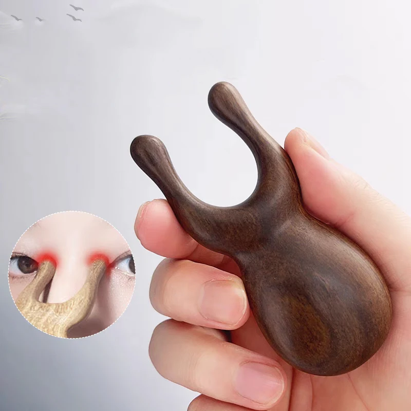 Natural Sandalwood Gua Sha Tool for Face Massage and Blood Circulation
