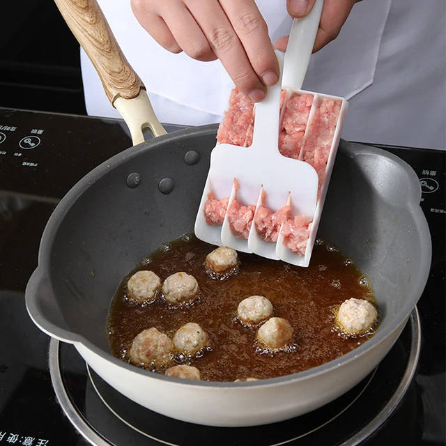 Stampi per polpette che cucinano macchina per polpette fatta in casa palla  per polpette di pesce palla per palline di riso stampo senza bastone  paletta imbottita strumenti per polpette di carne 