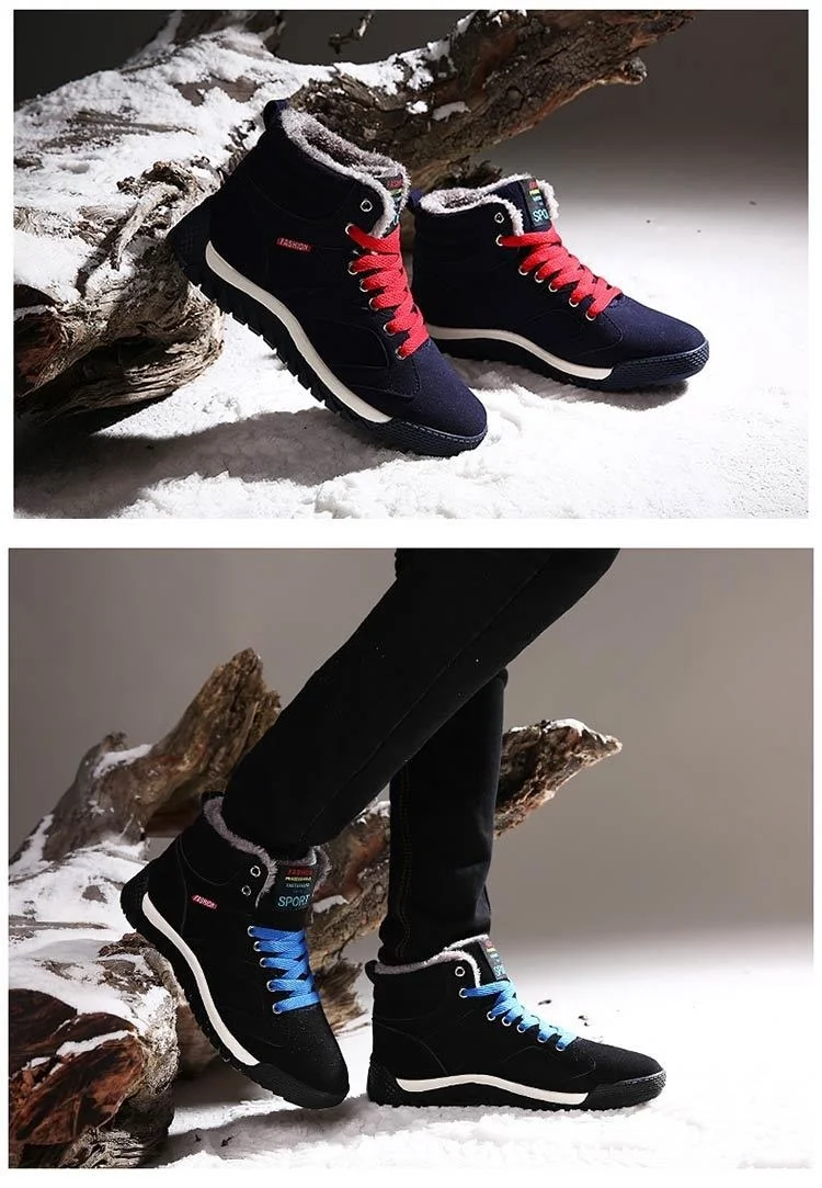 Bild 24.jpg Cozy Winter Men's Snow & Hiking Boots: Plush. Warm. Non-slip - true deals club