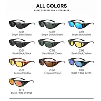 2025 lunettes de soleil polarisées adaptées sur les yeux lunettes de conduite enveloppement lunettes de protection lunettes de pêche lunettes de soleil de sport lunettes de Vision nocturne 6