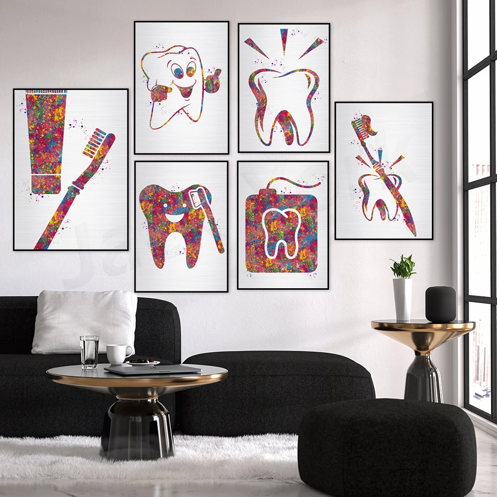 

Tooth Dental Technician Dental Nurse Human Teeth Orthodontist Gift Dentist Gifts Dental Student Gift Watercolor Art Pediatric