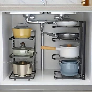 Adjustable Pot Rack Organizer 1