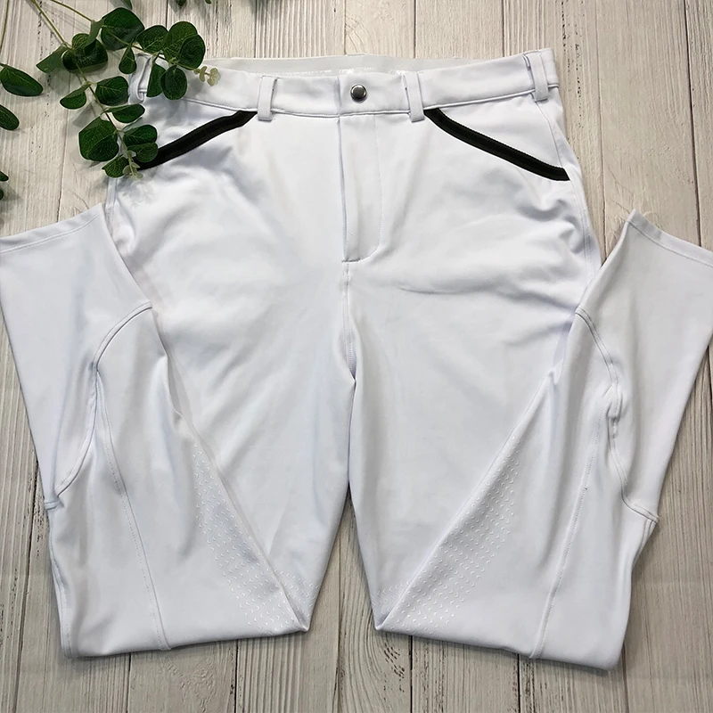 Mannen Paardrijden Broek Leggings Paardensport Kleding XS-XL Siliconen Afdrukken Paardrijden Panty Rijbroek Voor Mannelijke Populaire Ontwerp