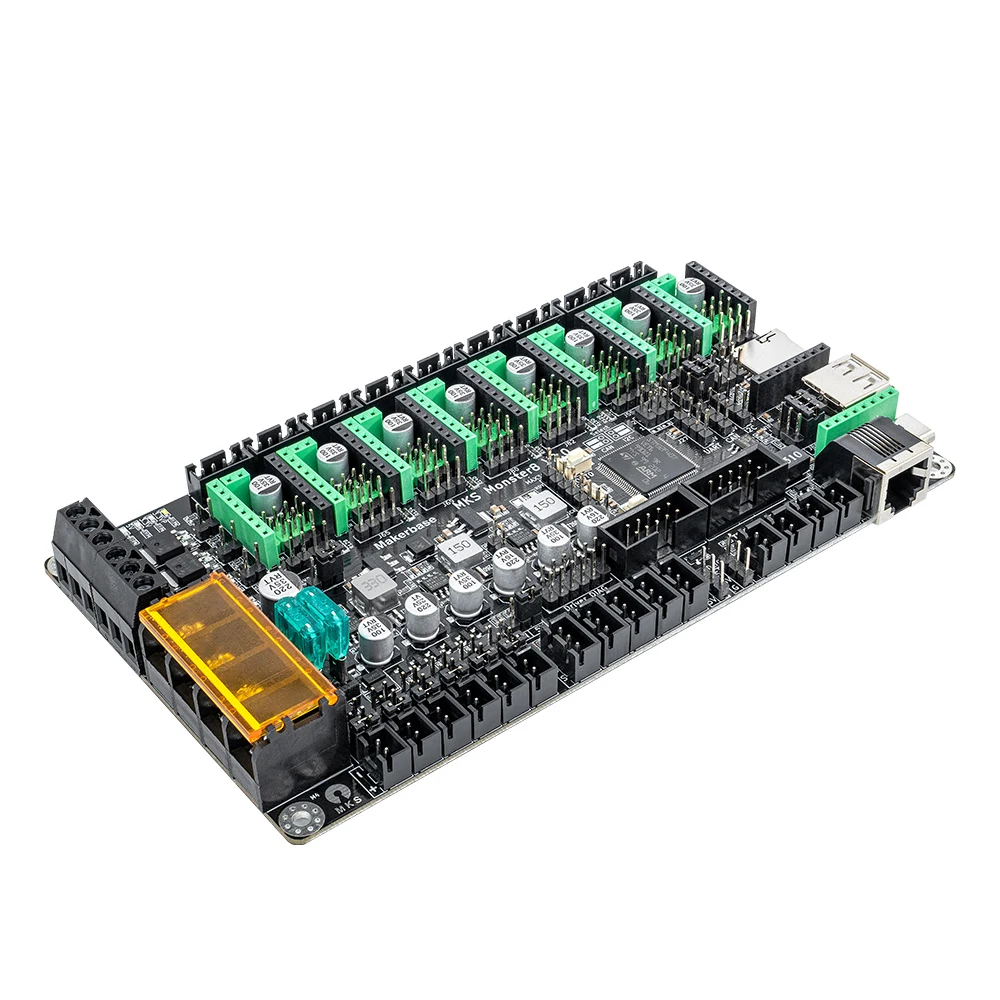 Makerbase-mks Monster8 v2 Cartão de Controle com Tft Touch Screen Tmc2209 para Impressora 3d Voron vs Polvo Aranha 32bit Ts35 - Imagem 4