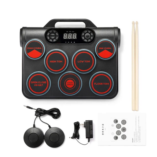 Batería Electrónica De Gatillo Para Adultos, Instrumento De Práctica,  Almohadilla De Tambor Profesional, Equipo De Estudio De Música - Baterías  Electrónicas - AliExpress