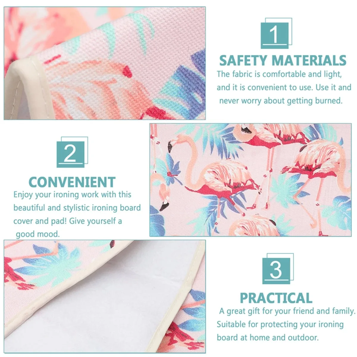 Printed Ironing Board Cover Drawstring Tightening with Padding Cloth Large Canvas Ironing Board Accessories Protector Cover ironing board cover