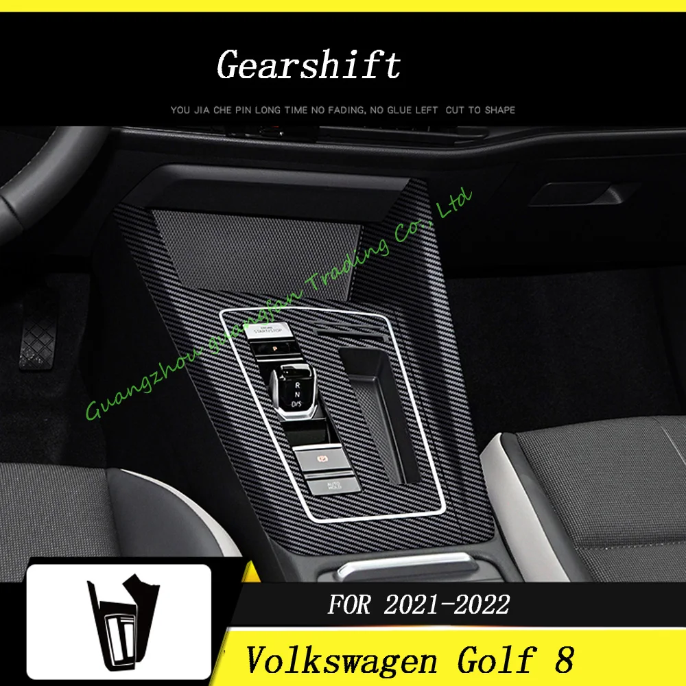

Для Volkswagen Golf 8 2020-2023 внутренняя Центральная панель управления дверная ручка 5D наклейка из углеродного волокна Переводные картинки аксессуары для стайлинга автомобиля