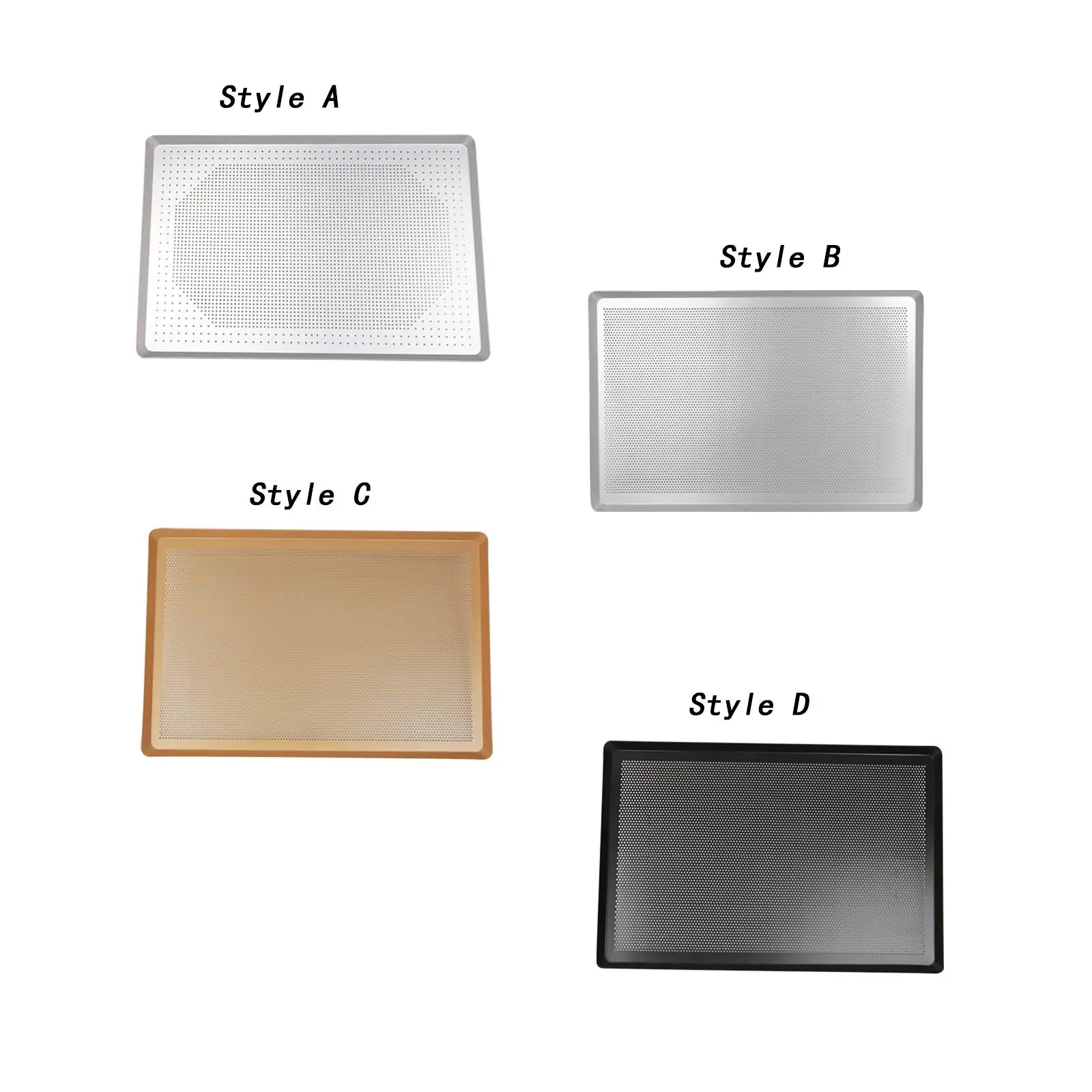 Aluminum Perforated Sheet Pan Pizza Pan, Bakeware,Oven Tray Baking Pan Cookie Sheet for Party Home Restaurant Baking Roasting