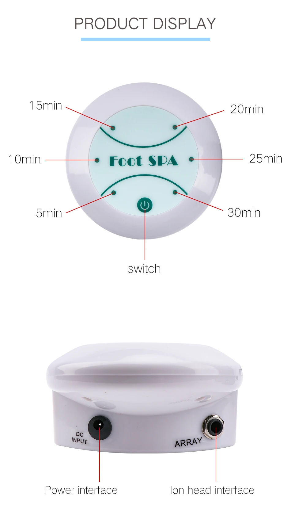 Electric Mini New Aqua Detox Machine Ion Cleanse Ionic Detox Foot Bath Aqua Cell Spa Machine Footbath Massage Foot Bath