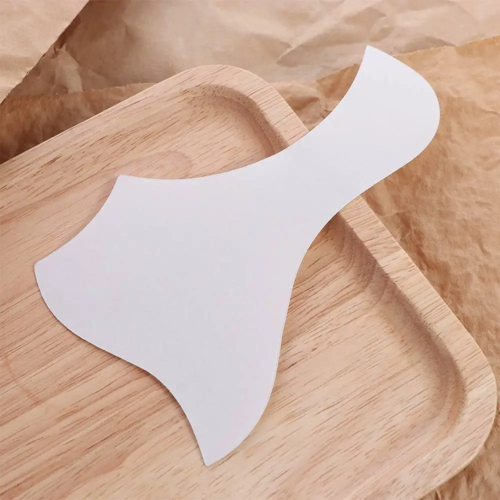 ABS Transparent Guitar Guard Water-shaped Bird-shaped Transparent Acoustic Guitar Pickguard Black Transparent