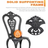 Cast Aluminum Patio Chairs All Weather Outdoor Dining Chairs Set of 2 Indoor Outdoor Bistro Chairs for Balcony, Backyard Garden 5
