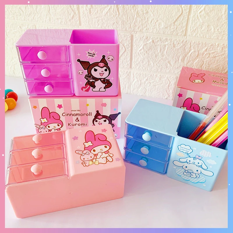 

Держатель для ручек Sanrio в стиле аниме Kuromi Mymelody Cinnamoroll, держатель для ручек, школьные и офисные канцелярские принадлежности, награда