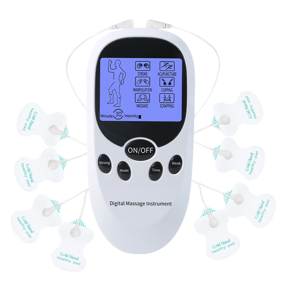 

6 Modes Tens Muscle Stimulator Electric EMS Acupuncture Body Massager Digital Pulse Therapy Slimming Machine Pain Relief Machine