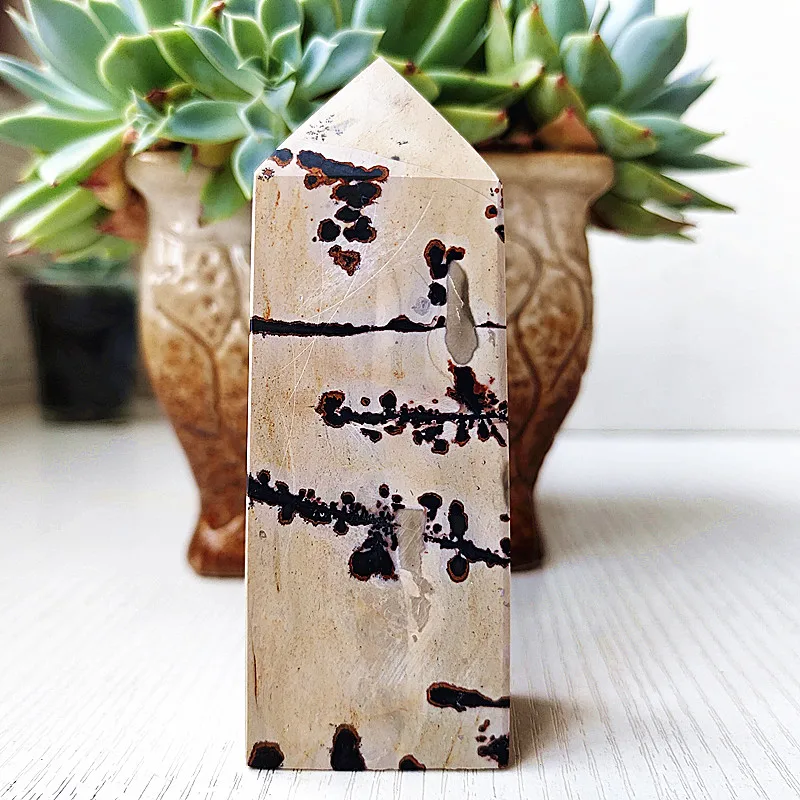 

Natural Stone Landscape Painting Picture Crystal Tower Wand Point Spiritual Reiki Healing Feng Shui Ornaments Room Decor