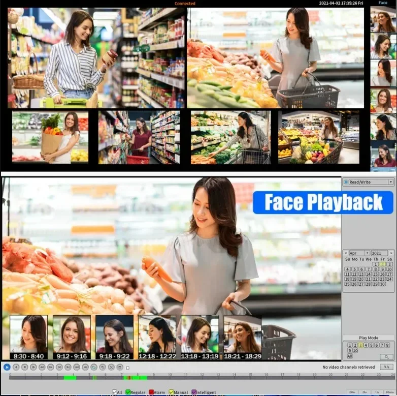 2TB 하드 디스크 4K 8MP 양방향 오디오 마이크 스피커 8채널 NVR 키트 IP POE 카메라 시스템 8채널 야간 풀컬러