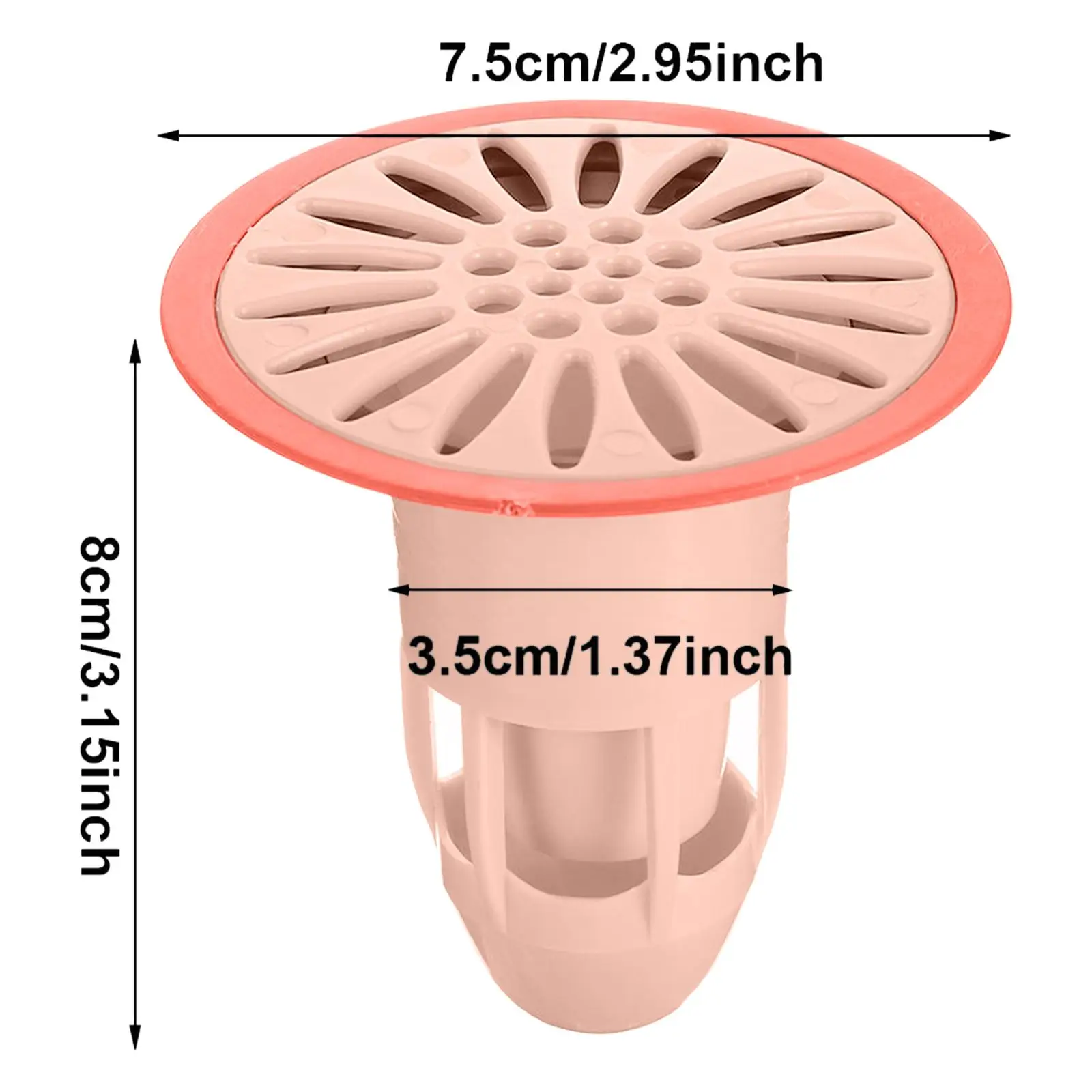 Deodorization Floor Drain Anti-Odor Anti Clogging Sewer Sink Strainer Universal Bathtub Drain Filter for Bathroom