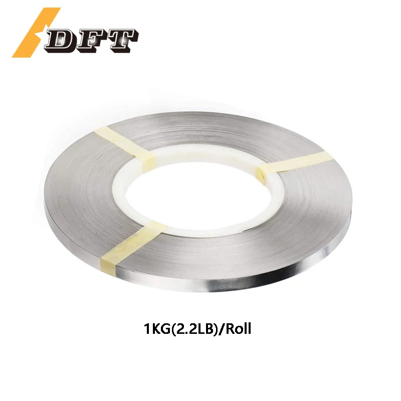 1KG(2.2LB)/Roll 0.10/0.12/0.15/0.20/0.30mm Thickness Nickel Plated Steel Strip for Li 18650/21700 Battery Pack Welding Welder