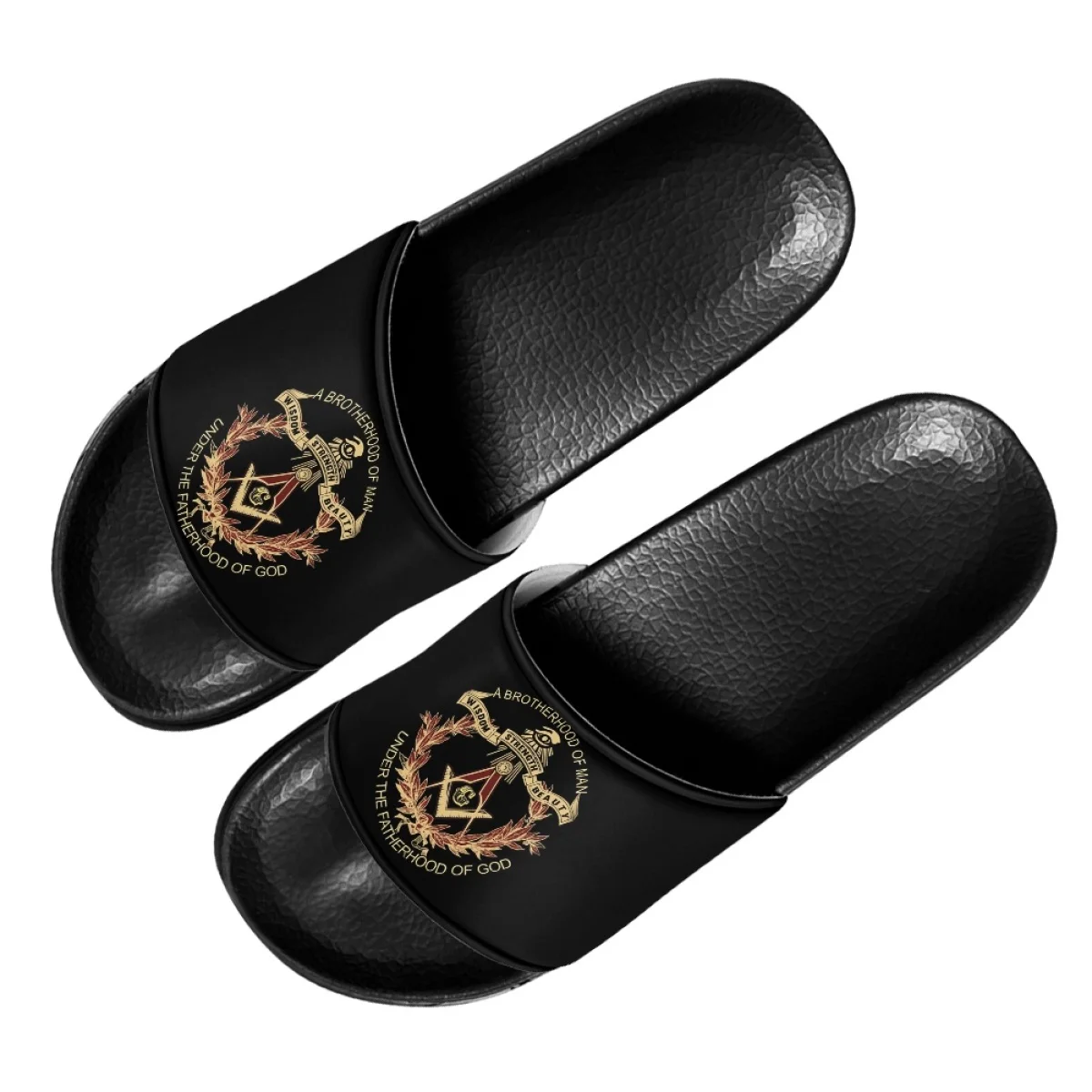 Freemasonry Desgin Print Ladies Slippers Casual Lightweight Pool Slides For Summer Comfortable Wear-Resistant Women Shoes тапки