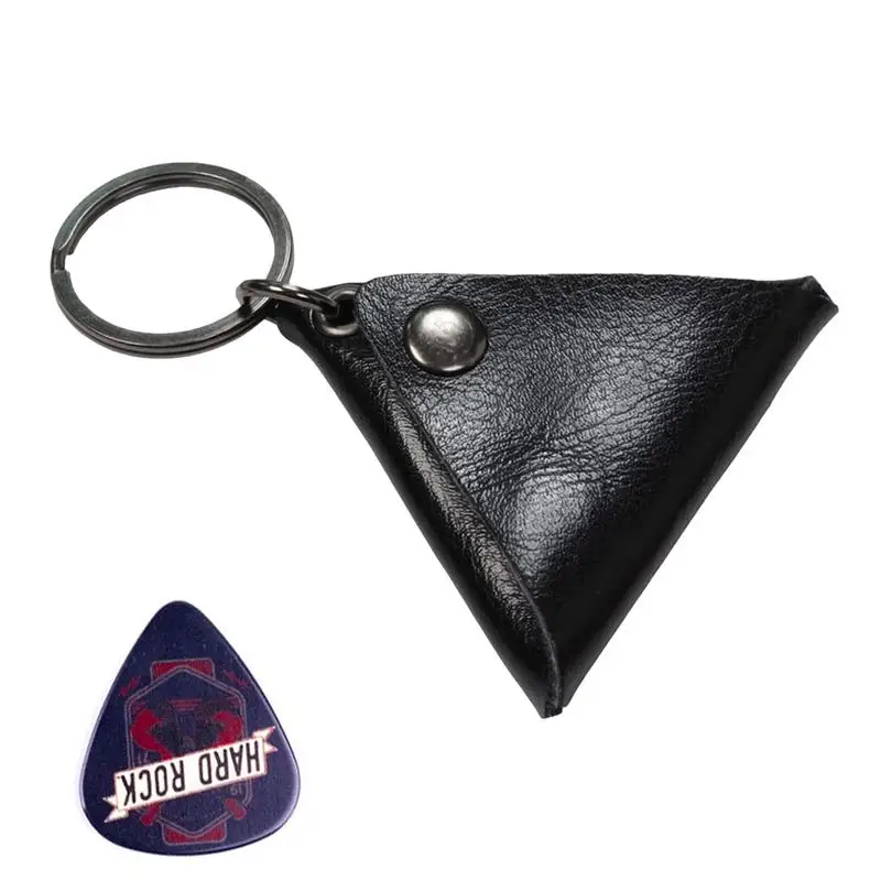 

Guitar Key Holder Leather Keychain Case Bag For Guitar Pick Key Fob Cases Bag Guitar Keychain Performance Package Gift For