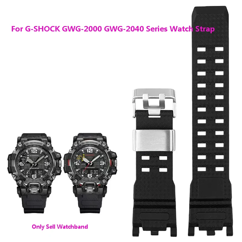 Cinturino In Silicone Nero Per Casio G-Shock Gwg-2000 Gwg-2040 Series Men Sport Band Strap Watch Accessori Per Bracciali In Gomma