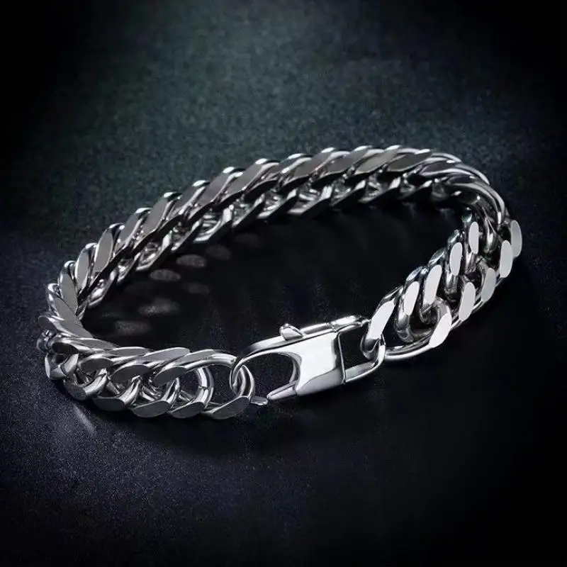Men's Exquisite 12 14Mm Thickness High Quality Stainless Steel Braided