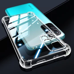 Clear Soft Silicone Shockproof Phone Case with Airbag Cushioning - Redmi Note 11 SE (India) (Clear)