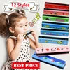 New 16 Holes Children Wooden Harmonica Musical Instrument Toys Music Teaching Aids Puzzle Early Education Kindergarten Beginners 1