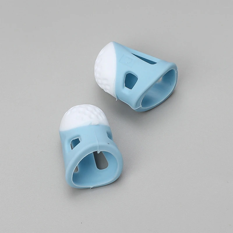 DIY Silicone Thimble Anti-Stick Finger Cover Thimble Hand Cross